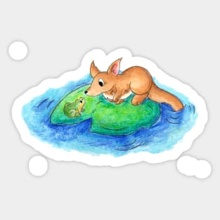 Friend on a Floaty Sticker